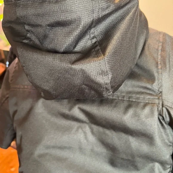 Calvin Klein winter Scuba black Jacket like New. Lined gray fleece. Extra warm - Picture 11 of 16